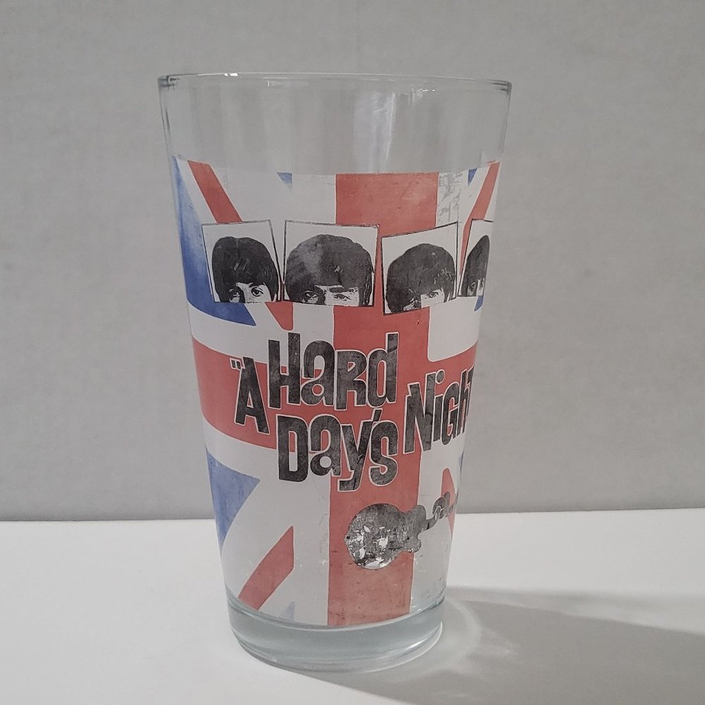 Vintage The Beatles 1985 Radio Days "A Hard Days‎ Night" 16 oz Glassware Cup